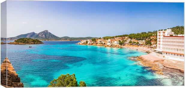 Spain Majorca, Sant Elm coast view, Balearic Islan Canvas Print by Alex Winter