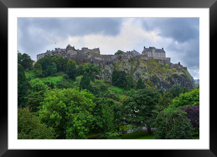 Edinburgh Castle Framed Mounted Print by Tony Bishop