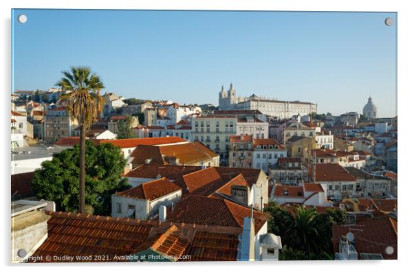 Majestic Alfama Sunrise Acrylic by Dudley Wood