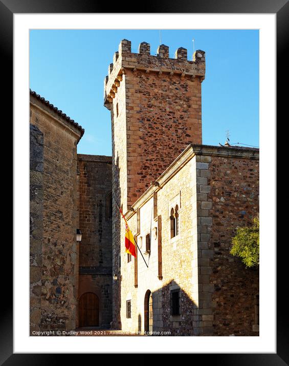 Majestic Castle in Historic Spain Framed Mounted Print by Dudley Wood