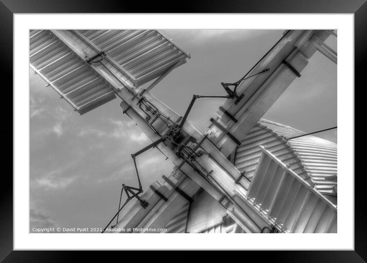 Upminster Windmill Sails Framed Mounted Print by David Pyatt