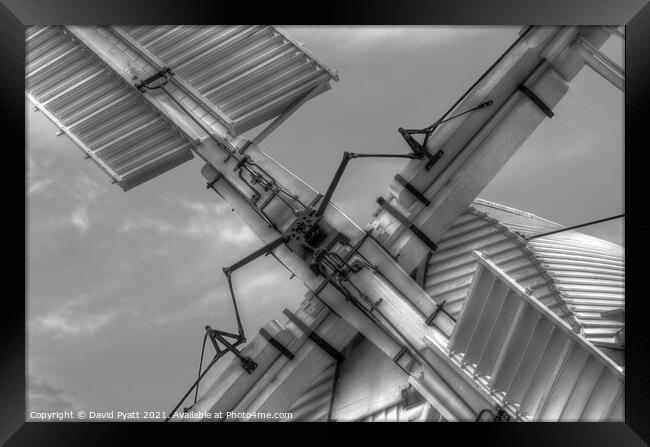 Upminster Windmill Sails Framed Print by David Pyatt
