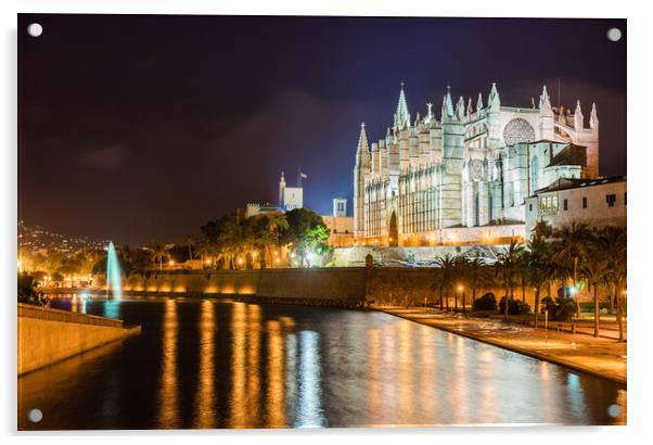 Cathedral of Palma de Mallorca Acrylic by Alex Winter