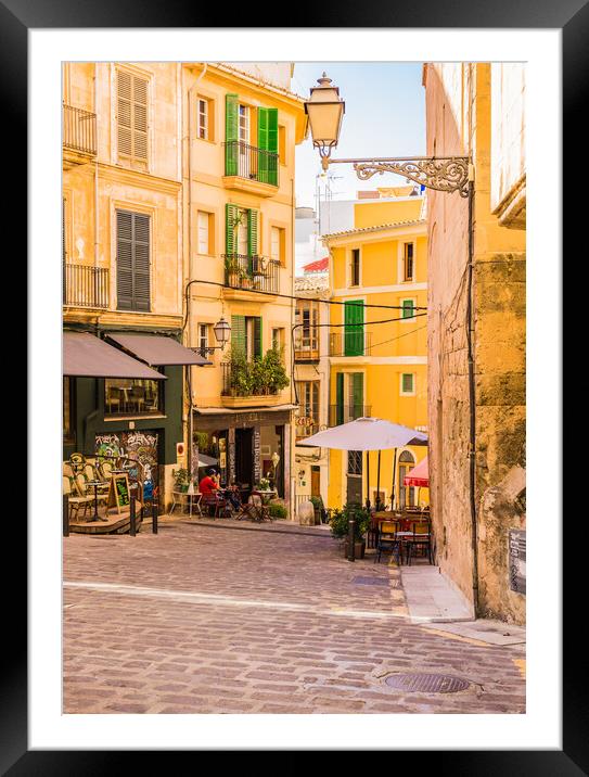 Enchanting Palma Streets - Majorca Framed Mounted Print by Alex Winter
