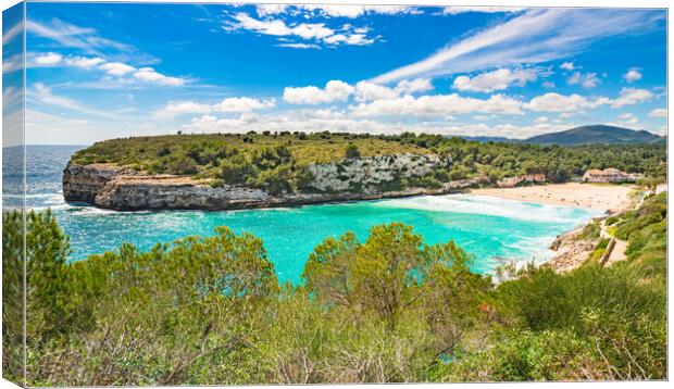 Majorca beach Cala Romantica, beautiful bay, Balea Canvas Print by Alex Winter
