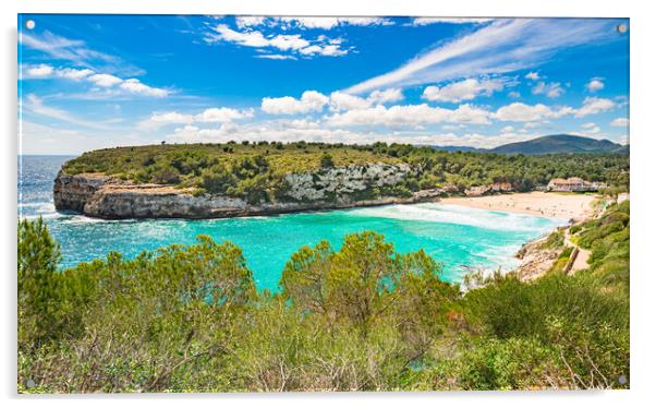 Majorca beach Cala Romantica, beautiful bay, Balea Acrylic by Alex Winter