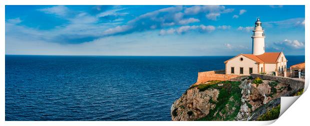 Lighthouse panorama Majorca  Print by Alex Winter