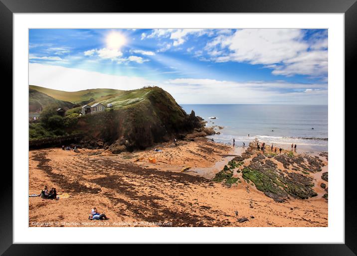 Hope Cove Framed Mounted Print by Stephen Hamer