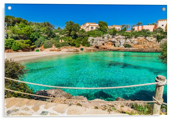 Majorca island Spain Cala Ferrera Bay Acrylic by Alex Winter