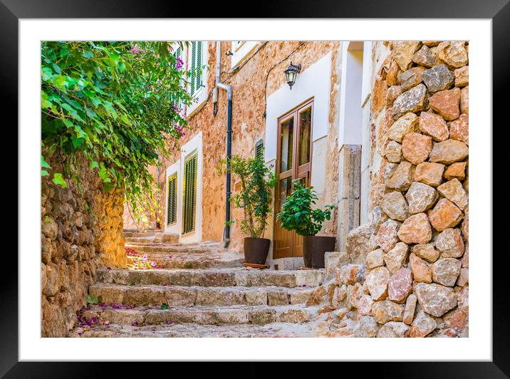 Fornalutx on Majorca Spain Framed Mounted Print by Alex Winter