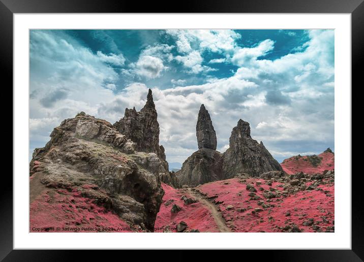 The Old Man of Storr Framed Mounted Print by Jadwiga Piasecka