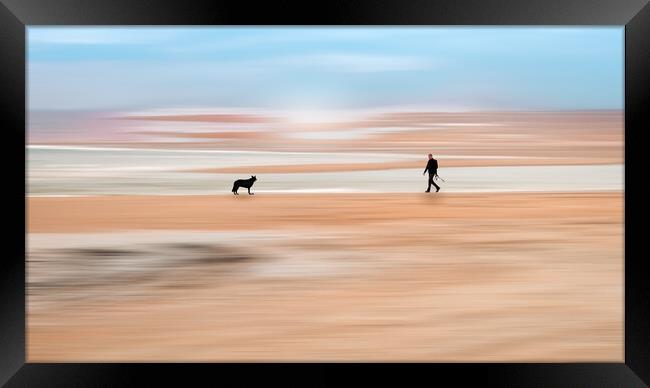 One Man and his Dog Framed Print by Mark Jones