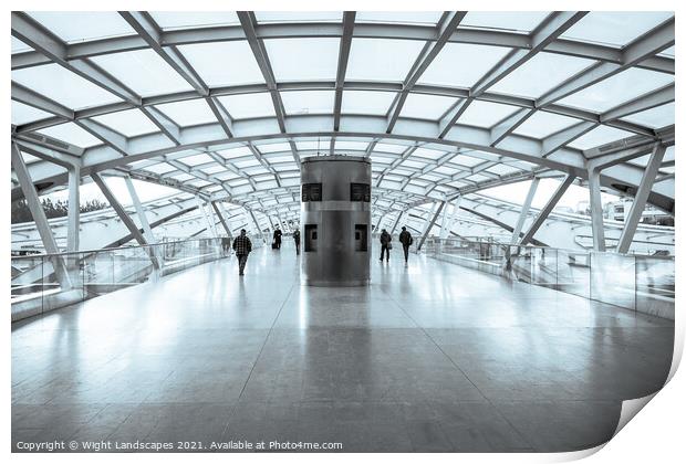 Oriente Station BW Print by Wight Landscapes