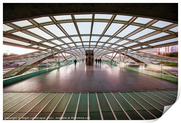 Oriente Station Walkway Print by Wight Landscapes