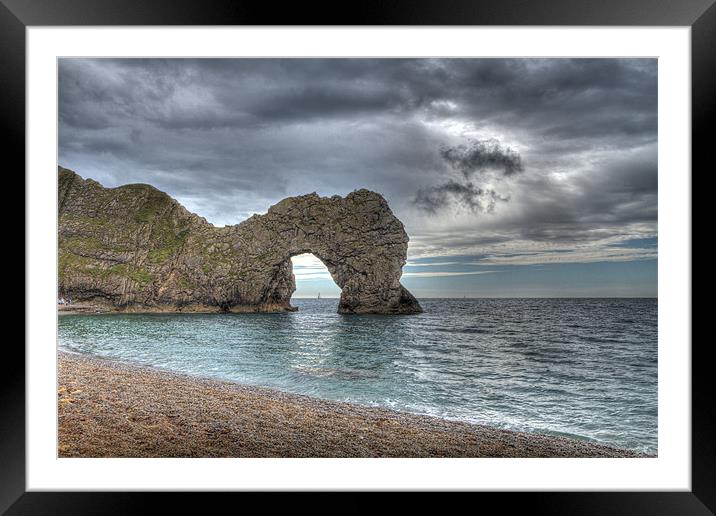 Durdle Door Framed Mounted Print by Alice Gosling