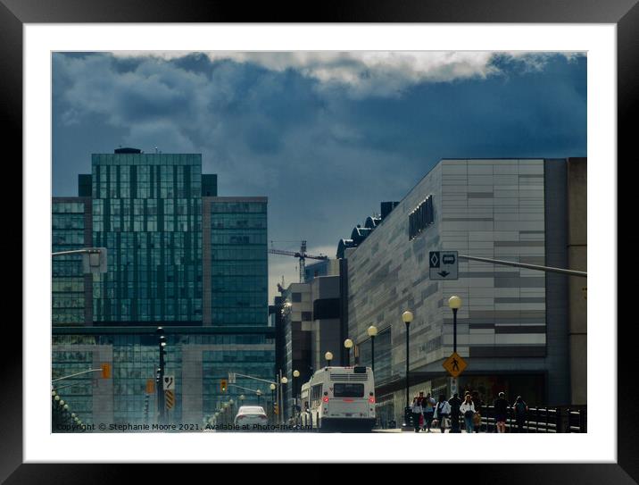 Storm clouds over Ottawa, ON Framed Mounted Print by Stephanie Moore