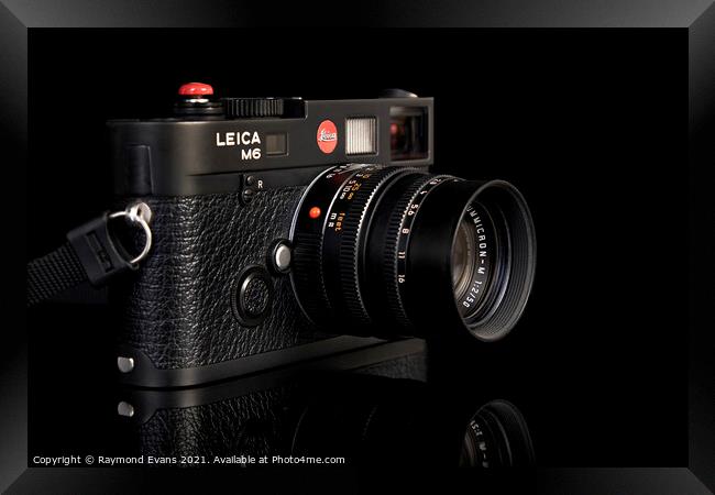Leica M6 vintage camera Framed Print by Raymond Evans