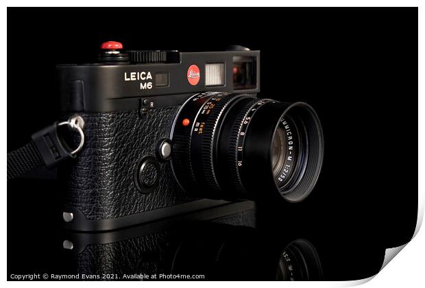 Leica M6 vintage camera Print by Raymond Evans