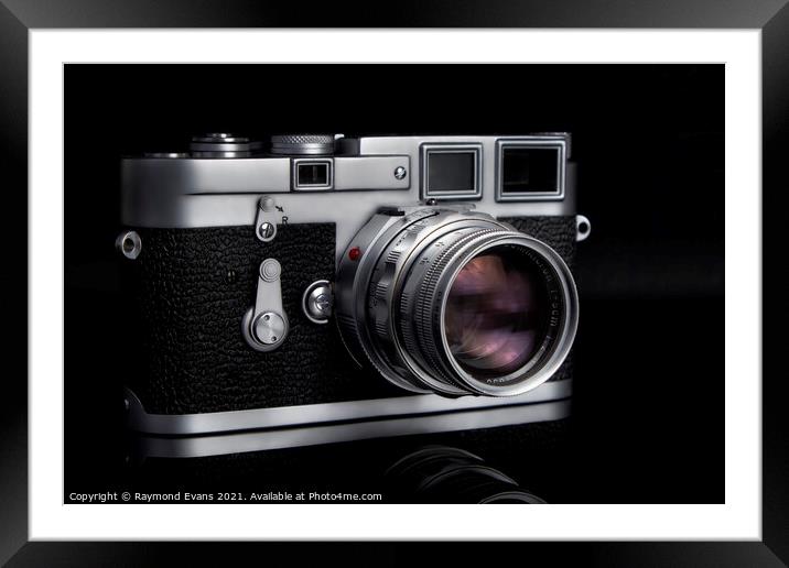 Leica M3 vintage camera  Framed Mounted Print by Raymond Evans