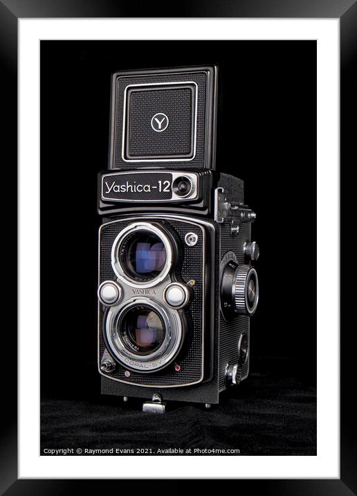 Yashica 12 TLR Framed Mounted Print by Raymond Evans