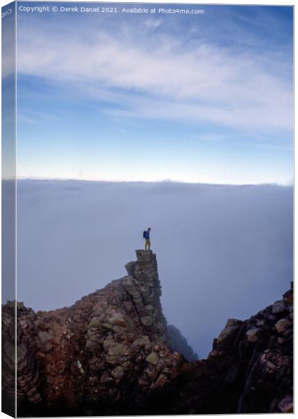 Summiting the Cairngorms Canvas Print by Derek Daniel