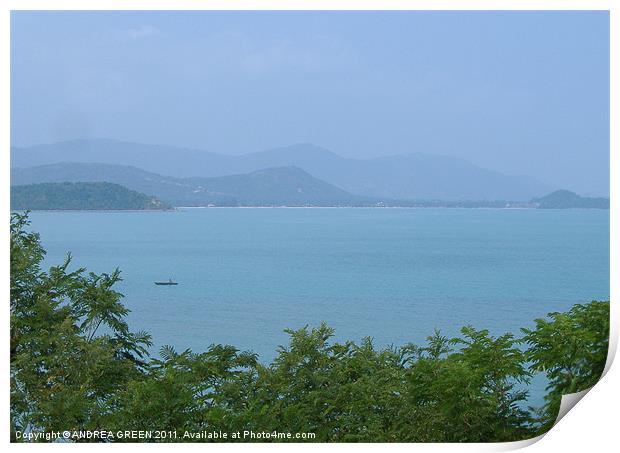 VIEW FROM KOH SAMUI Print by ANDREA GREEN