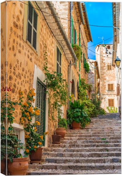 Fornalutx spain, Old village on Majorca Canvas Print by Alex Winter