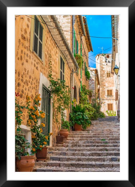 Fornalutx spain, Old village on Majorca Framed Mounted Print by Alex Winter