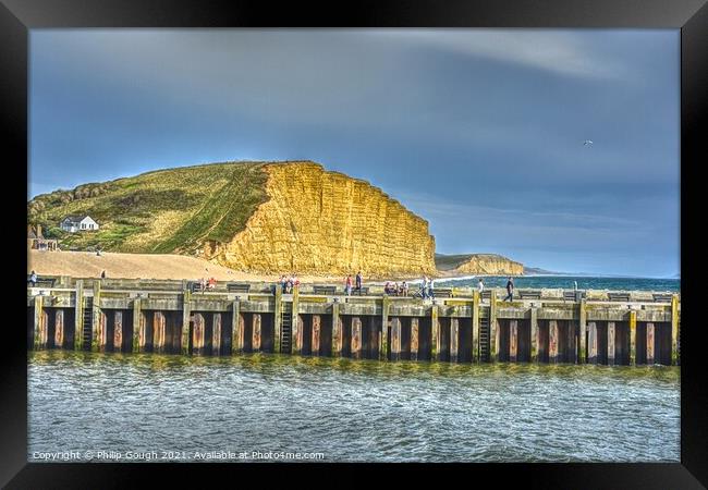East Cliff Westbay Framed Print by Philip Gough