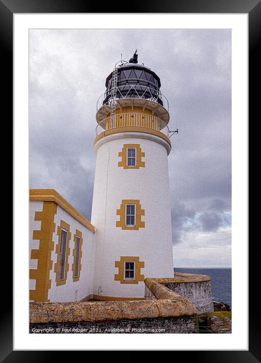Lighthouse at Neist Point  Framed Mounted Print by Paul Pepper