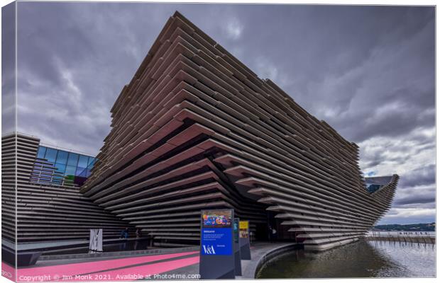  The V&A, Dundee Canvas Print by Jim Monk