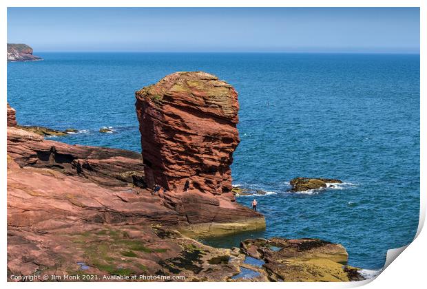 The Deil's Heid, Arbroath Print by Jim Monk