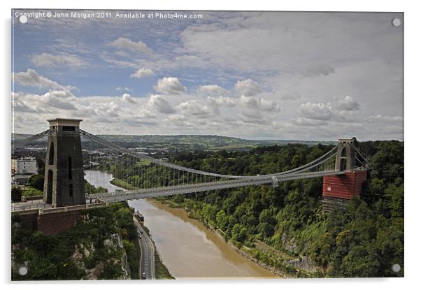 Bristol Suspension Bridge. Acrylic by John Morgan