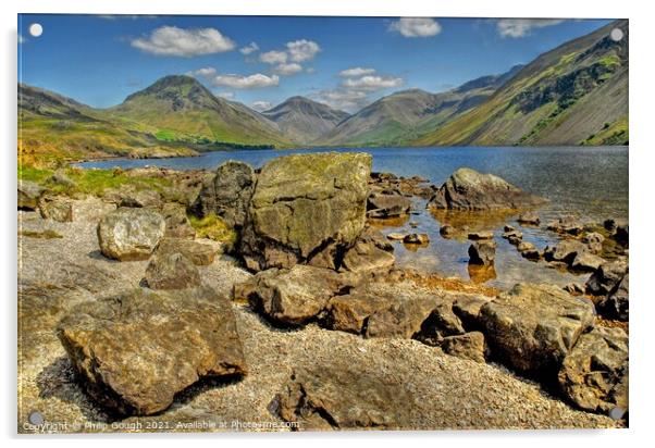 WASTWATER IN THE LAKES Acrylic by Philip Gough