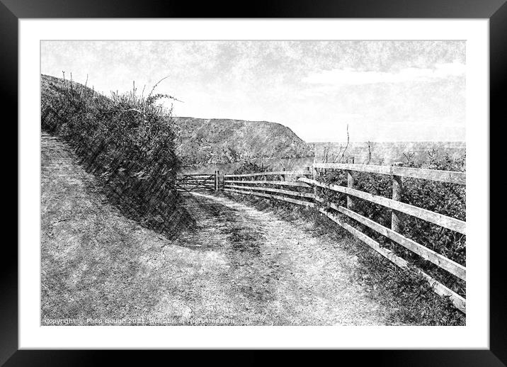 ROAD TO THE BEACH Framed Mounted Print by Philip Gough
