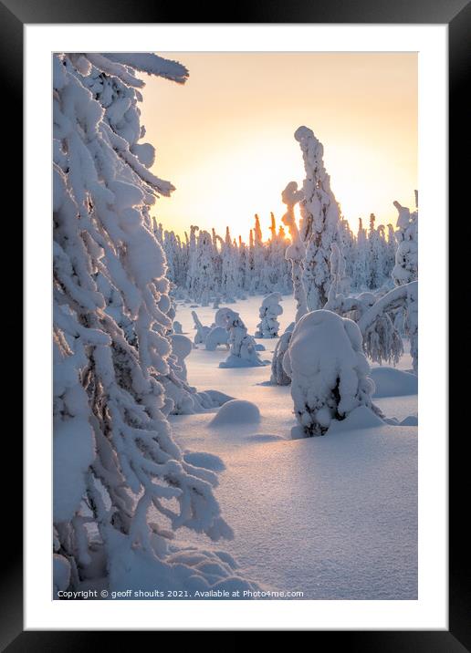 Arctic Winter II Framed Mounted Print by geoff shoults