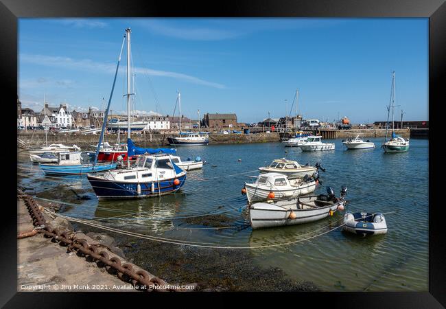 Stonehaven Harbour, Aberdeenshire Framed Print by Jim Monk