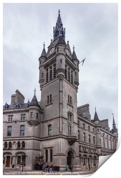 Aberdeen Town House Print by Jim Monk