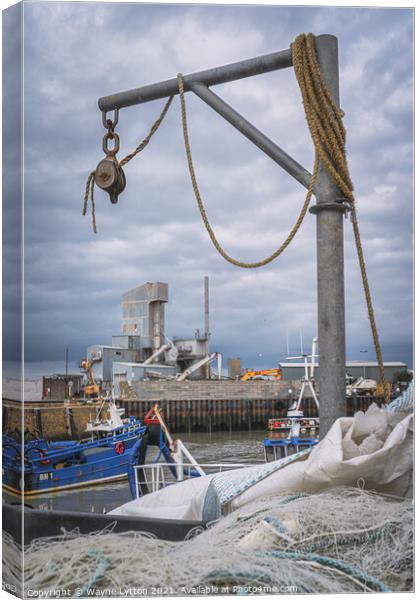 Whitstable Harbour Canvas Print by Wayne Lytton