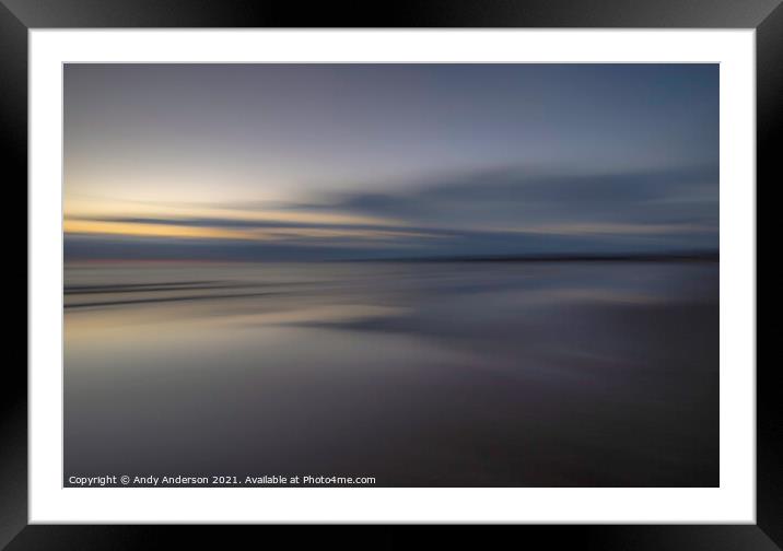 St Andrews Beach Sunrise Framed Mounted Print by Andy Anderson