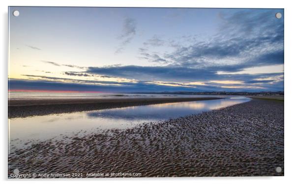 Fife Coast Sunrise Acrylic by Andy Anderson
