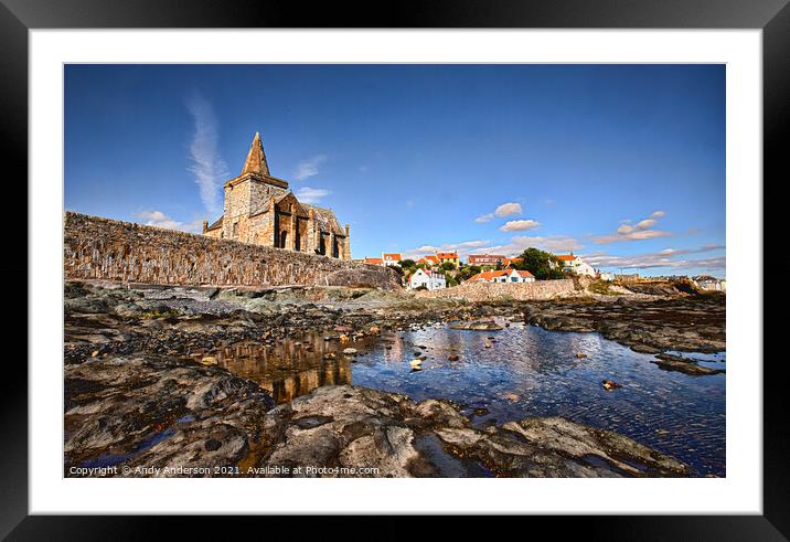 Fife Coast at St Monans Framed Mounted Print by Andy Anderson
