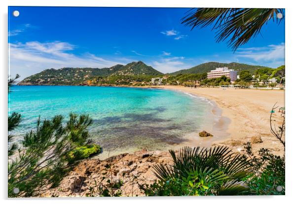 Canyamel bay Mallorca beach Acrylic by Alex Winter