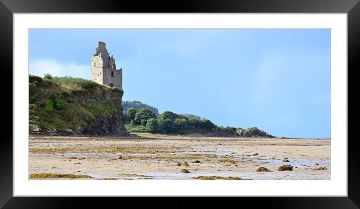 Greenan Castle Ayr, SW Scotland Framed Mounted Print by Allan Durward Photography