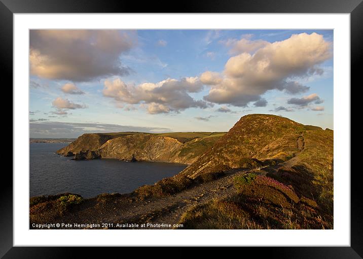 Castle Point - N Cornwall Framed Mounted Print by Pete Hemington