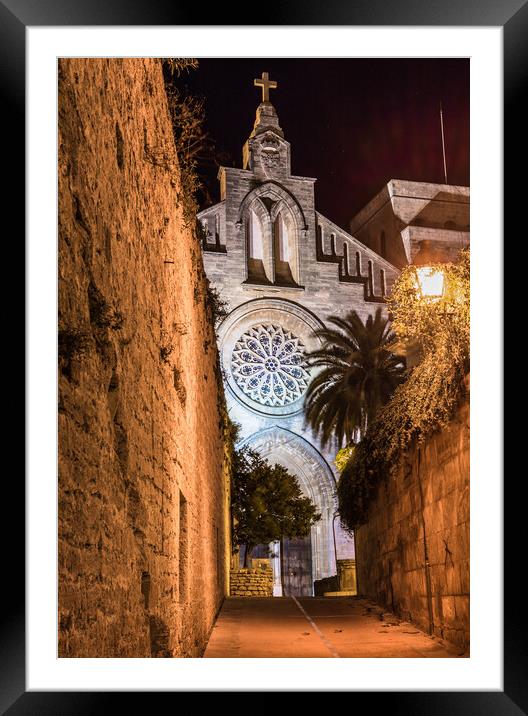 Alcudia Sant Jaume Church Framed Mounted Print by Alex Winter