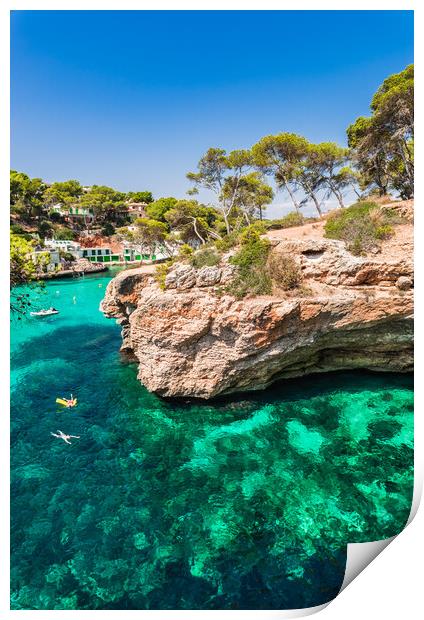 Cala Santanyi beach Print by Alex Winter