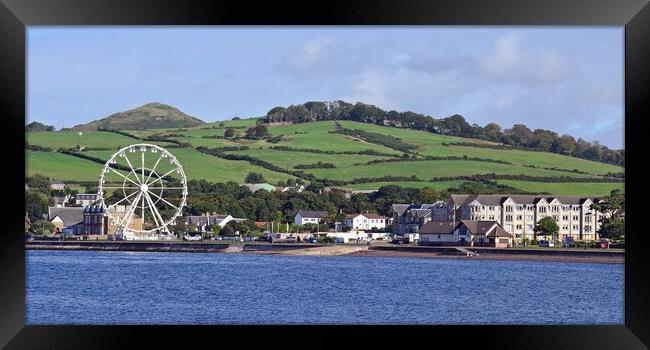 Largs seafront view, North Ayrshire Framed Print by Allan Durward Photography