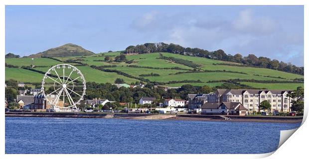 Largs seafront view, North Ayrshire Print by Allan Durward Photography
