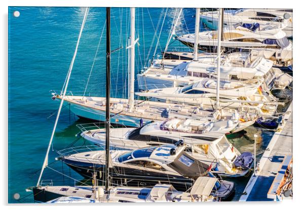 Yachting Marina Palma de Mallorca Acrylic by Alex Winter